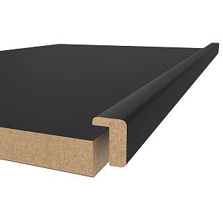 Profil ramy MDF AGT MP-1047 723 Czarny Jedwab 2800х24х16mm (opak. 10szt)