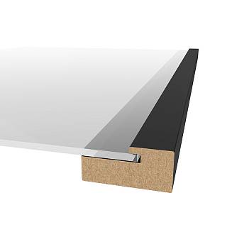 Profil ramy MDF AGT MP-1052 723 Czarny Jedwab 2800х47х22mm (opak. 10szt)