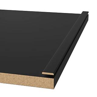 Profil dekoracyjny MDF AGT MP-1115 723 Czarny Jedwab 2800х3х18mm (opak.88 szt)