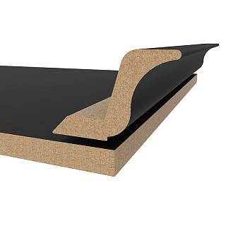Gzyms MDF AGT MP-2445-R 723 Czarny Jedwab 2800х97х30mm (opak.6 szt)