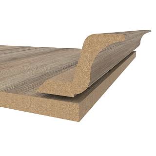 Gzyms MDF AGT MP-2445-R 375 Dąb Arizona Matowy 2800х97х30mm (opak.6 szt)