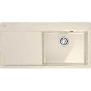 Zlewozmywak wbudowywany Fraceram MythosX MYK 611-100 Ociekacz z lewej strony Kremowy Franke 124.0749.509