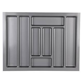 Organizer na sztućce W=700 (628-579mm) L=500 H=42 szary