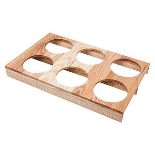 Organizer na 6 puszek W=300 L=480 H=49 (OB 6.300.480) Naturalny