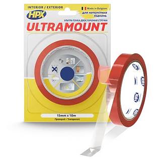 Taśma dwustronna przeźroczysta HPX ULTRA MOUNT 15mm x 0, 25mm x 10m