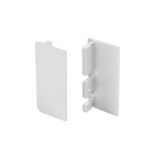 Komplet końcówek zamkniętych do profili GOLA,  type L,  aluminium szczotkowany,  Scilm