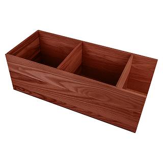 Organizer podzielony 3 przegrody W=200 L=480 H=159 (OR 3.159.200.480) Teak