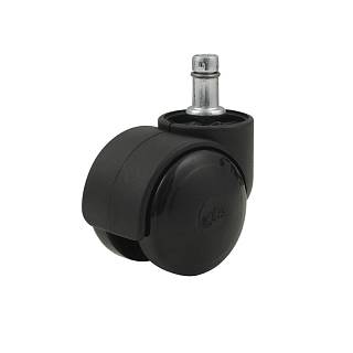 Kółko plastikowa HTS 413 z trzpieniem 11mm,  Ø 50mm,  max 35kg,  czarny
