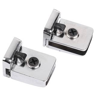Zawias do szkła 4-6 mm prostokątny (góra+dół) chrom
