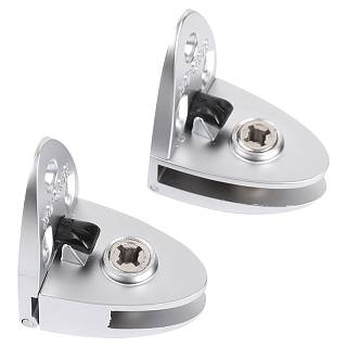 Zawias do szkła 4-6 mm. owalny chrom matowy