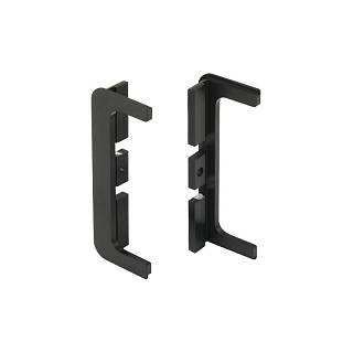 Komplet końcówek otwartych do profili GOLA,  type C,  aluminium czarny,  Scilm
