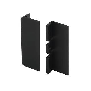 Komplet końcówek zamkniętych do profili GOLA,  type C,  aluminium czarny,  Scilm