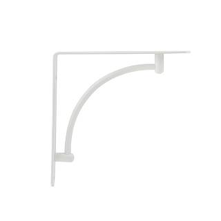 Podpórka do półki metal 222x222 wklęsły,  max 20 kg,  biały