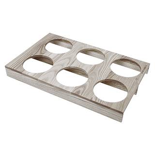 Organizer na 6 puszek W=300 L=480 H=49 (OB 6.300.480) biały