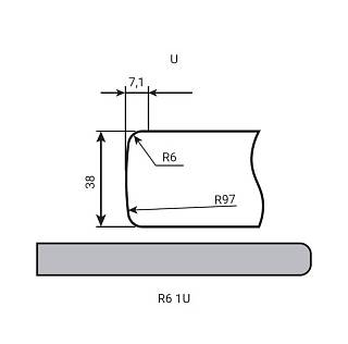 Blat Luxeform L145-1 U Dąb Królewski 4200х600х38mm