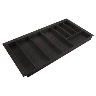 Organizacja na sztućce 900 z 3 wkładkami W=840 L=428 (LK.840.428) Czarny