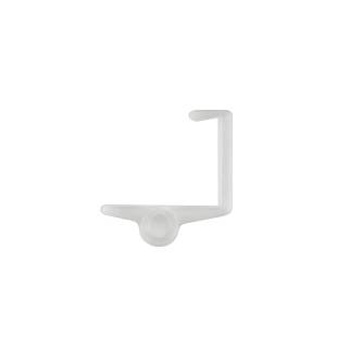 Podpórka do półki przednia 18mm plastik,  bez trzpienia d-5m