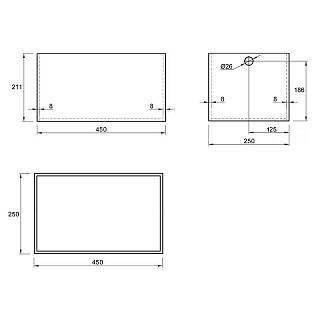 Pudełko H=211 W=250 L=450 (KR211.250.450) Naturalny
