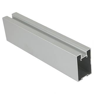 *Profil pionowy zamknięty Quadro z rowkiem na szczotkę anodowane wykończenie srebrny 5, 2,  4, 8m.p.