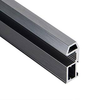 *Profil pionowy otwarty Compact T (Trapeze) szczotkowany grafit