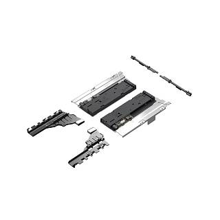 Mechanizm Push to open SilentSystem słaby (do 10 kg),  Atira (9240161) Hettich
