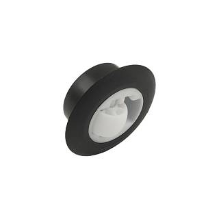 Kółko plastikowa HTS 463 wpuszczana,  Ø 20/36mm,  max 20kg,  biały | czarny