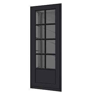 Drzwi STARKE Cantal model 4 wypełnienie MDF,  lustro grafitowe z fazetą 20 mm