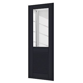 Drzwi STARKE Fresco model 2 wypełnienie MDF,  lustro srebrne z fasetą 20 mm i grawerowaniem