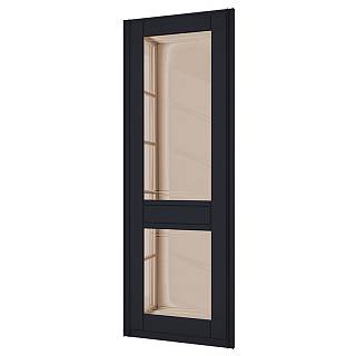 Drzwi STARKE Fresco model 3 wypełnienie MDF,  lustro brązowe z fasetą 20 mm i grawerowaniem