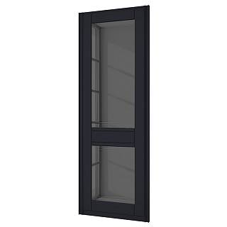 Drzwi STARKE Fresco model 3 wypełnienie MDF,  lustro grafitowe z fasetą 20 mm i grawerowaniem