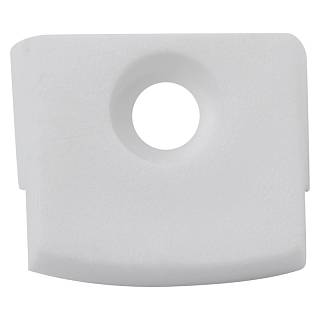 Uchwyt do lustra plastikowy kwadratowy,  biały (500 szt.)