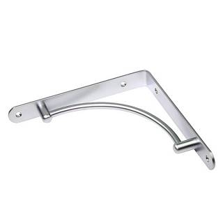 Podpórka do półki metal 222x222 wklęsły,  max 20 kg,  aluminium