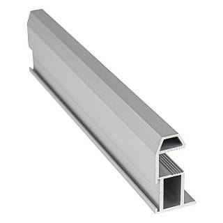 Profil pionowy otwarty Compact T (Trapeze) srebrny