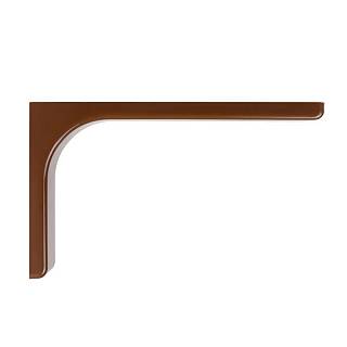 Wspornik z osłoną plastikową 237x143 (240 mm),  max 10 kg,  jasnobrązowy