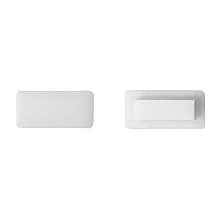 Zaślepka do profilu TREND-MINI 21x10,  akryl,  mleczny