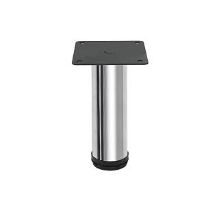 Nóżka meblowa regulowana,  Ø 50 mm,  h=100-115 mm,  max 80 kg,  chrom