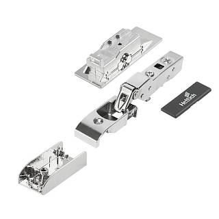 Zawias Clip-on 110° Sensys szkło 4–8mm transform. szkło–szkło typ2,  niklowy,  Hettich