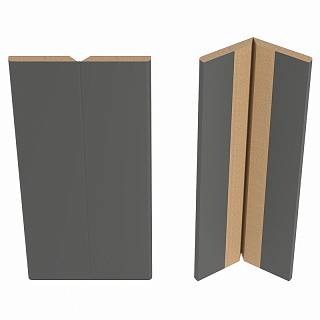 Profil MDF 2002 726 Ciemno Szary Jedwab Matt 2800x48x3mm