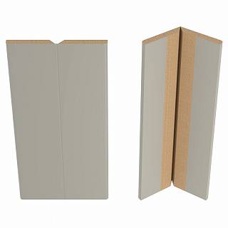 Profil MDF 2002 729 Jasnoszary Jedwab Matt 2800x48x3mm