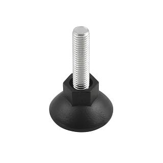 Nóżka meblowa z sześciokątem M10 bez płytki,  Ø 47mm,  h=46mm