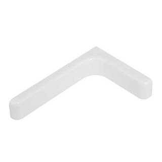 Wspornik z osłoną plastikową 119x77, 5 (120 mm),  max 7 kg,  biały