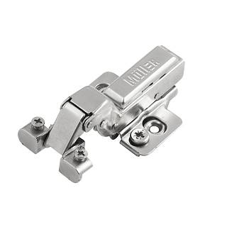 Zawias Clip-On,  wewnętrzny dla profilu aluminiowego,  z cichym domykiem,  Muller profi line