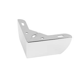 Nóżka meblowa NZ 65,  h=54 mm,  kątowa 118x118 mm,  max 180 kg,  chrom