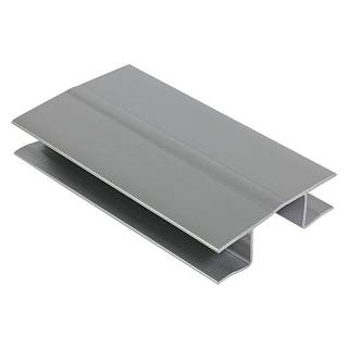 Uniwersalny kątownik do cokołu H=100 mm srebro Thermoplast