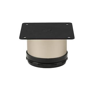 Nóżka meblowa regulowana,  Ø 50 mm,  h=50-65 mm,  max 80 kg,  nikiel matowy
