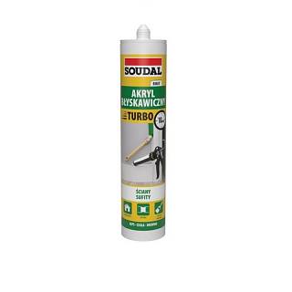 Akryl błyskawiczny Turbo Biały,  Soudal,  280ml