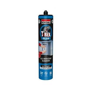T-REX klej montażowy bezbarwny,  Soudal,  310g